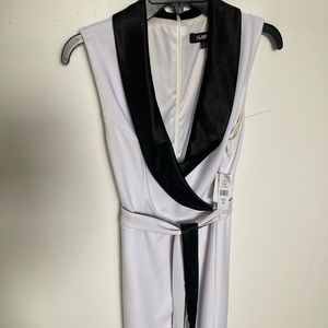 Black and white cocktail dress